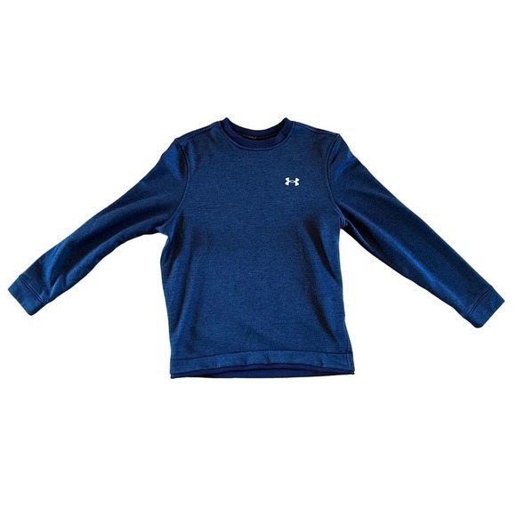Men's Under Armour Golf Loose Fit Cold Gear pull over sweatshirt. Navy. Medium - Picture 1 of 8